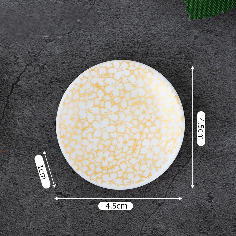 Plum blossom sandalwood incense tray, incense holder, incense tray, ceramic round plate, creative home decoration