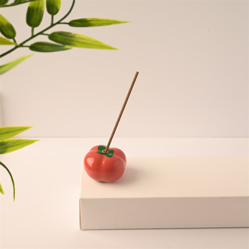 Modern Style Fruit-Shaped Incense Holder – Aromatherpy Plate for Stick Incense & Desktop Decor