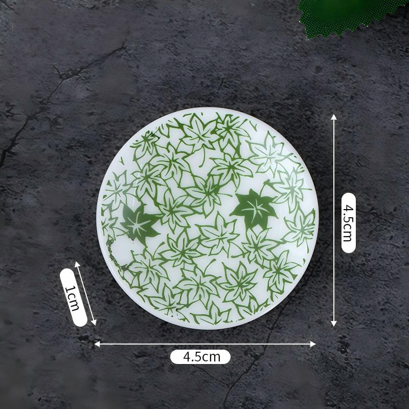Plum blossom sandalwood incense tray, incense holder, incense tray, ceramic round plate, creative home decoration