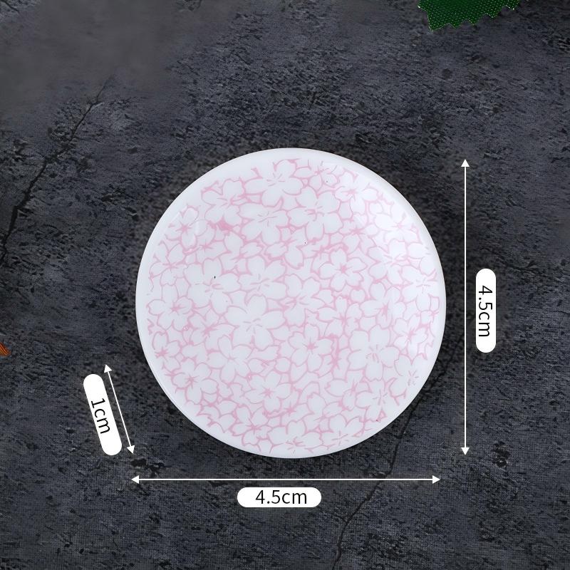 Plum blossom sandalwood incense tray, incense holder, incense tray, ceramic round plate, creative home decoration