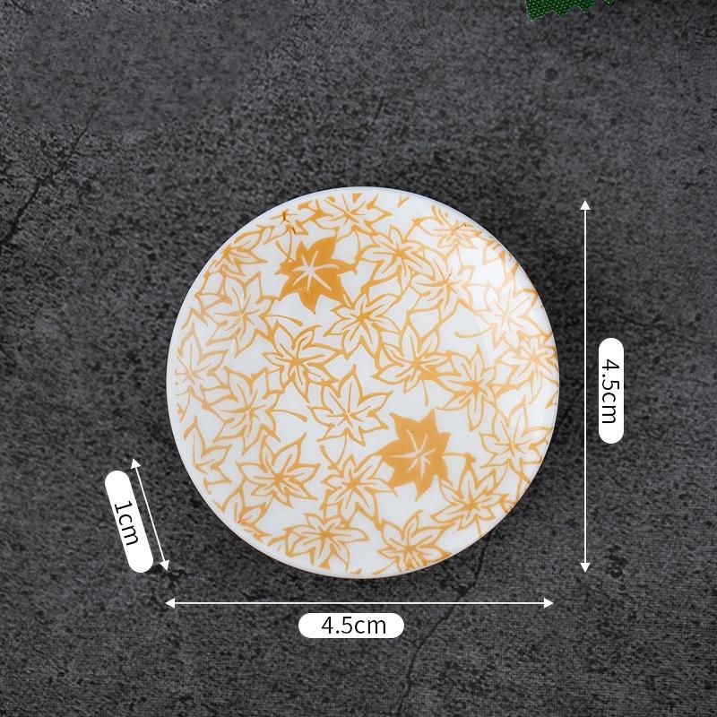 Plum blossom sandalwood incense tray, incense holder, incense tray, ceramic round plate, creative home decoration