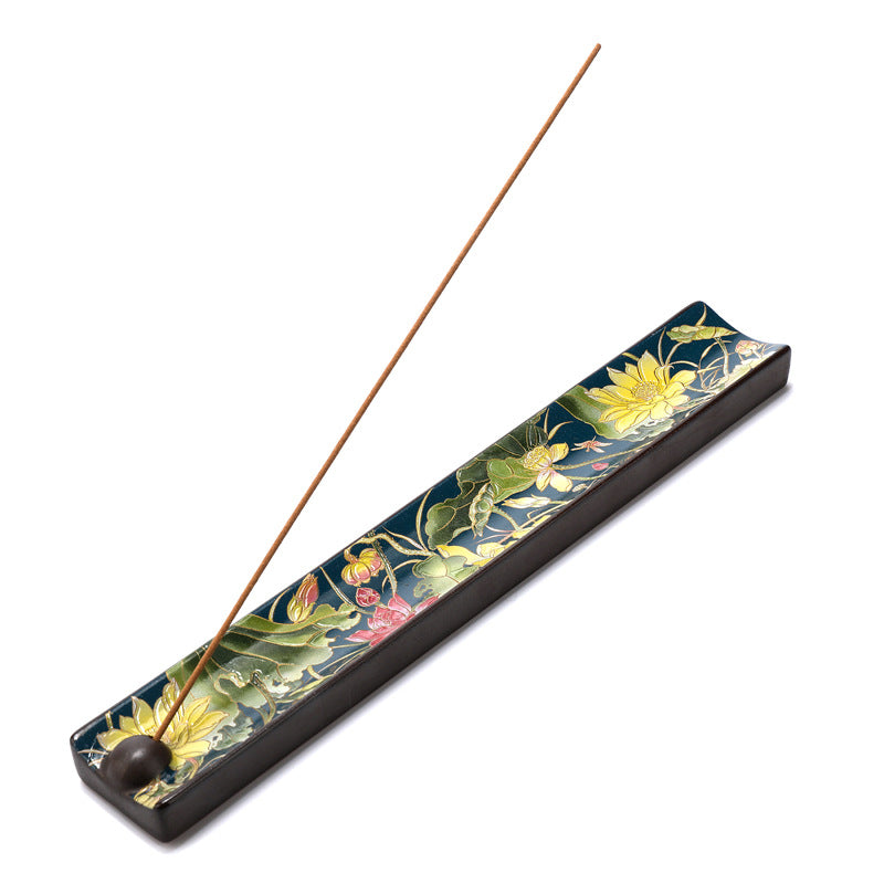 Handmade Chinese Cloisonné Incense Holder – Oriental Decorative Incense Burner