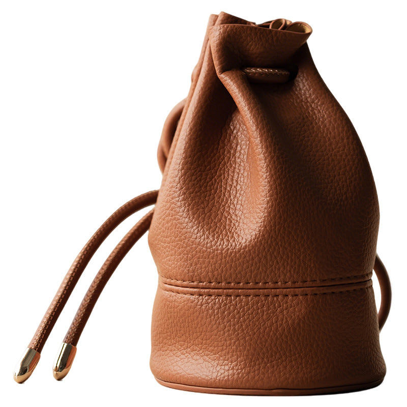 Tea Set Travel Bag – PU Leather Drawstring Storage Pouch for Gongfu Teaware, Zen Table Accessories, Portable Teacup Holder