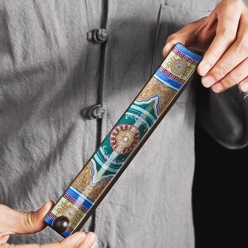 Handmade Chinese Cloisonné Incense Holder – Oriental Decorative Incense Burner