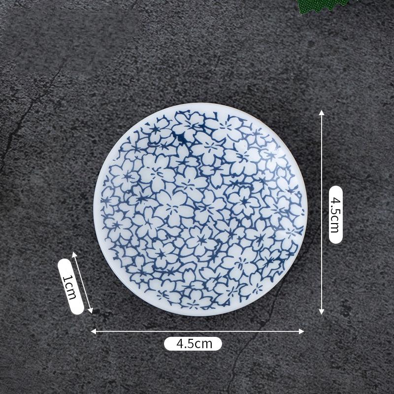 Plum blossom sandalwood incense tray, incense holder, incense tray, ceramic round plate, creative home decoration