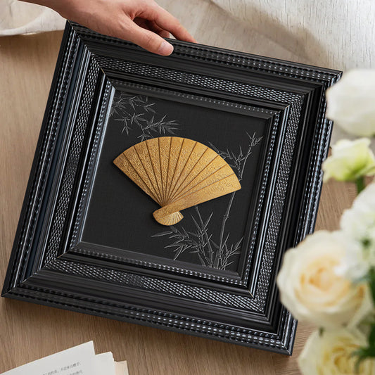 French retro, antique style ornaments, high-end niche art paintings, bedroom chest of drawers, decorative paintings, three-dimensional paintings