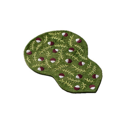 Handcrafted Tie-Dye Embroidered Gourd Tea Mat – Oriental Tea Table Decor